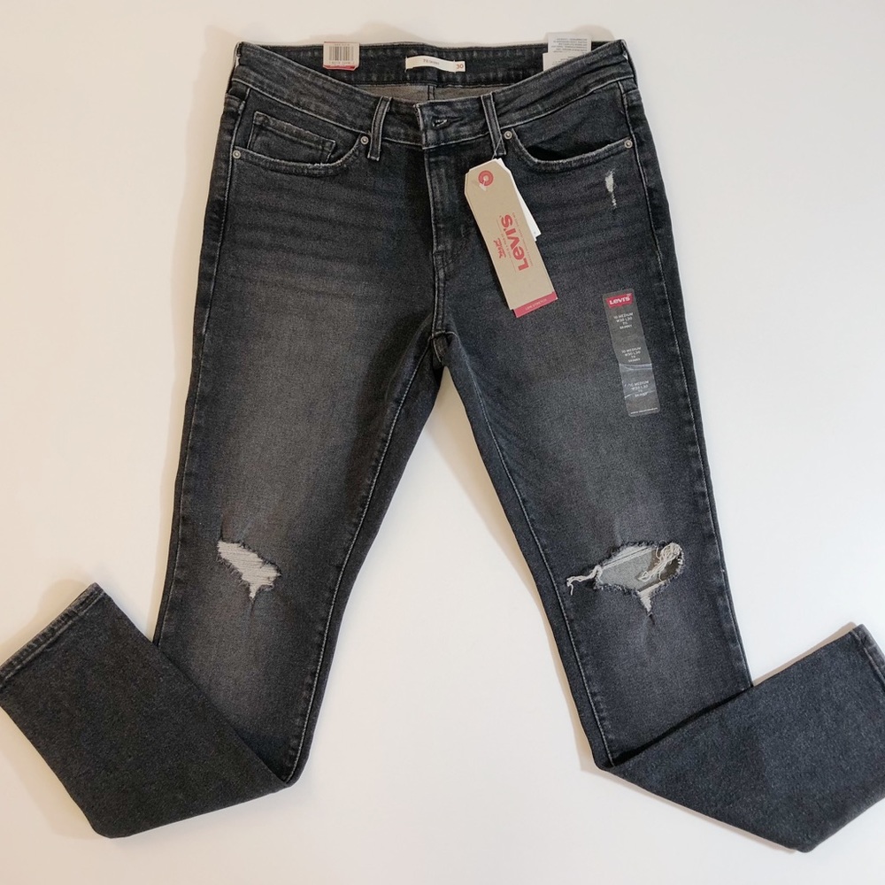 Levi’s Mid Rise Skinny Ripped Jeans || 30 || NWT